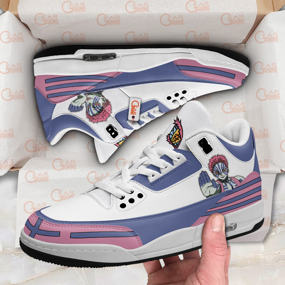 Demon Slayer Shoes Akaza J3 Sneakers Custom Anime