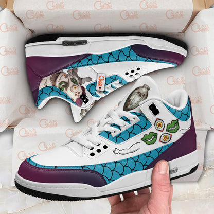 Demon Slayer Shoes Gyokko J3 Sneakers Custom Anime