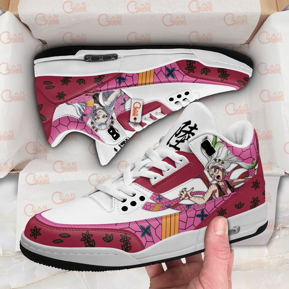 Demon Slayer Shoes Daki J3 Sneakers Custom Anime