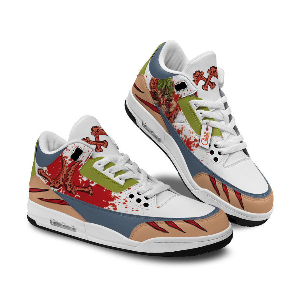 Demon Slayer Shoes Gyutaro J3 Sneakers Custom Anime