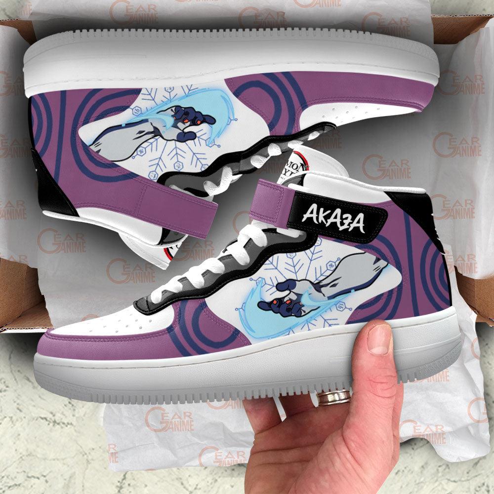 Akaza Sneakers Air Mid Custom Anime Shoes