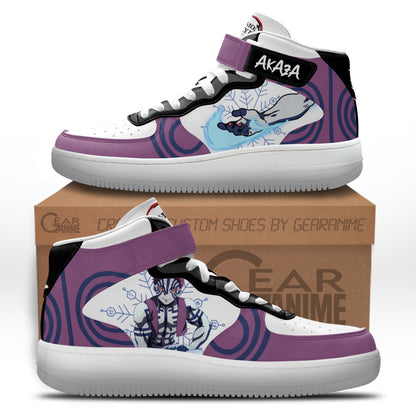 Akaza Sneakers Air Mid Custom Anime Shoes