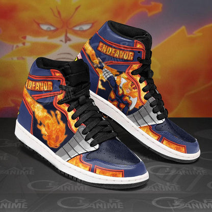 BNHA Endeavor Sneakers Custom Anime Shoes