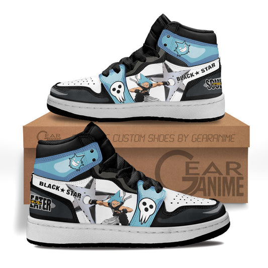 Black Star Sneakers Custom Soul Eater Anime Shoes Comfort meets cool design