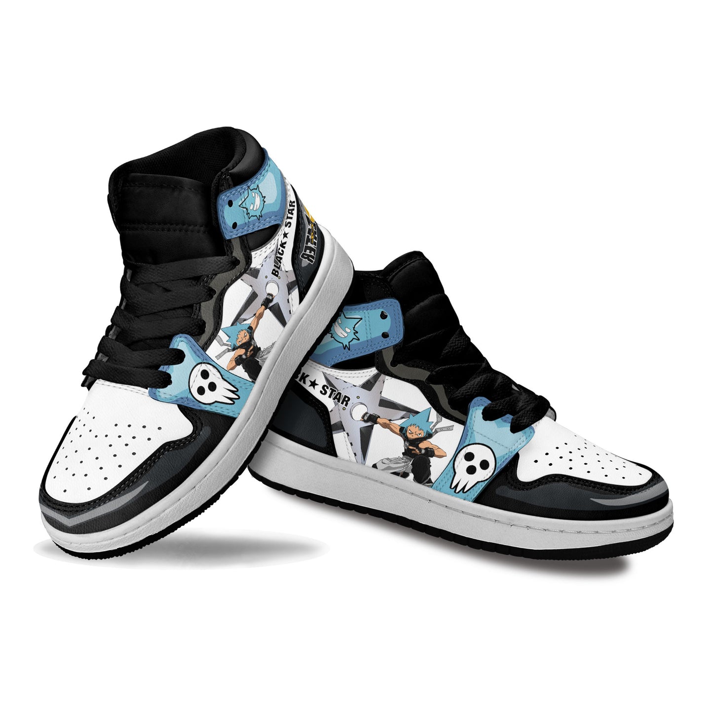 Black Star Sneakers Custom Soul Eater Anime Shoes Comfort meets cool design