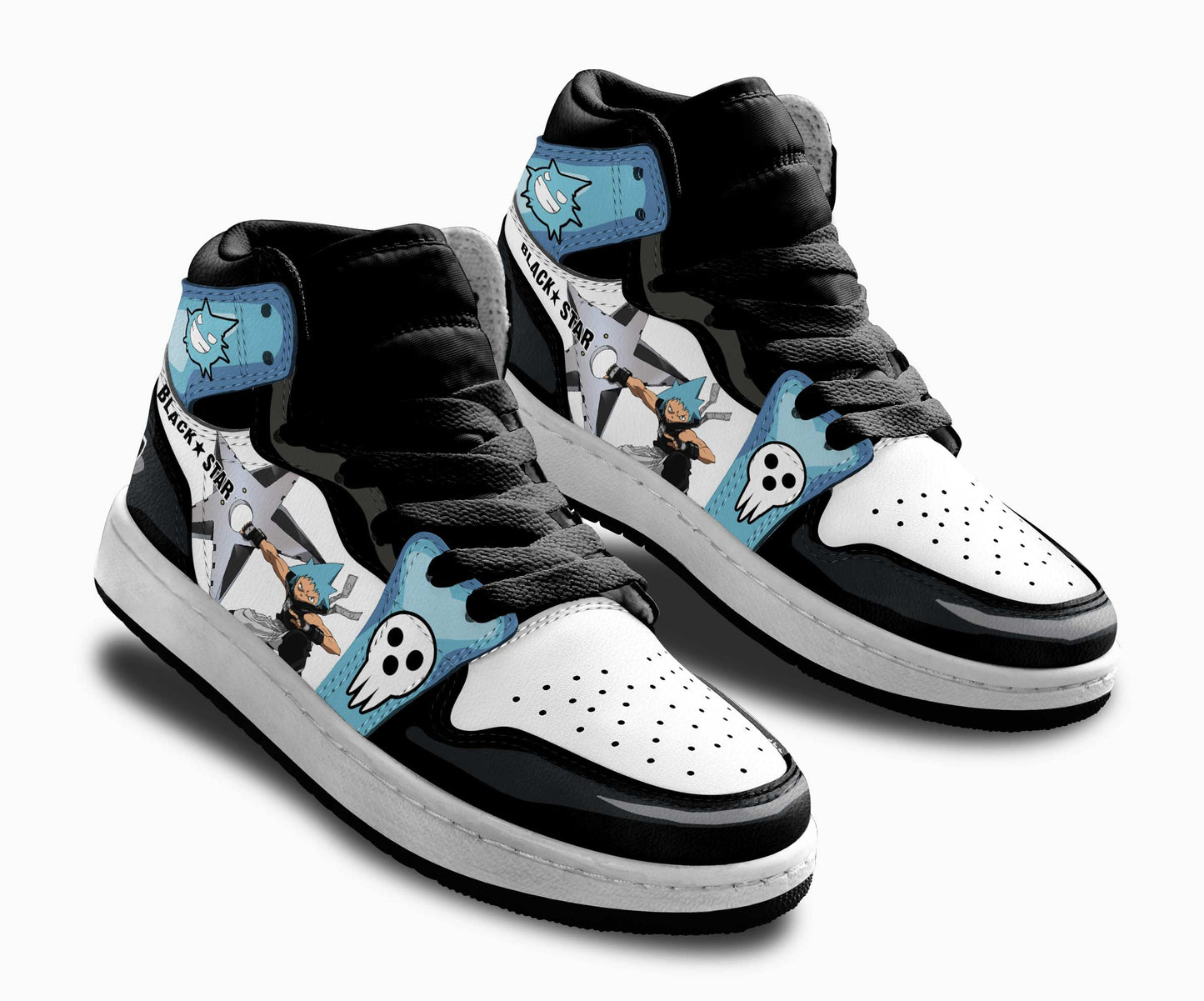 Black Star Sneakers Custom Soul Eater Anime Shoes Comfort meets cool design