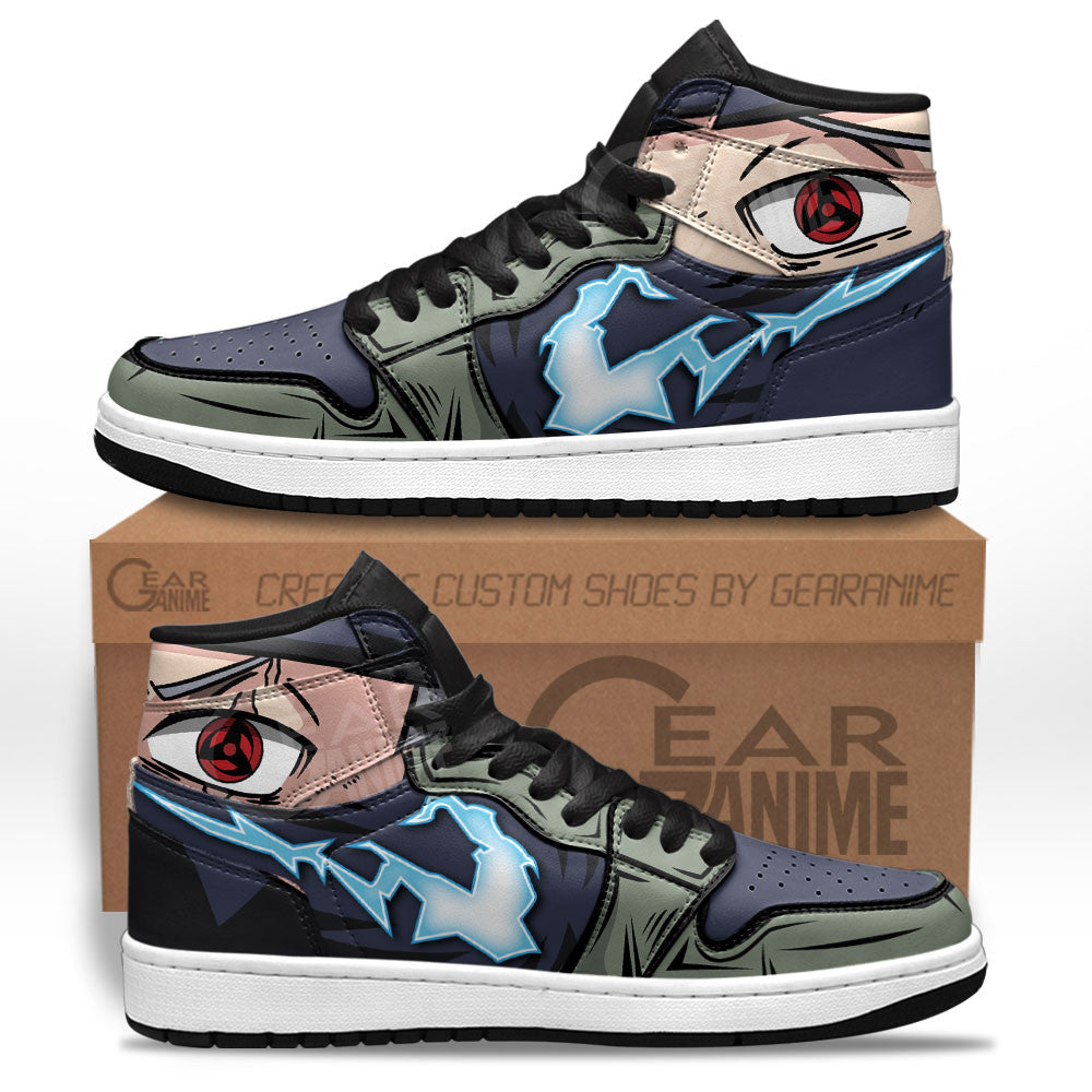 Custom Anime Sneakers Featuring Kakashi Hatake from Naruto