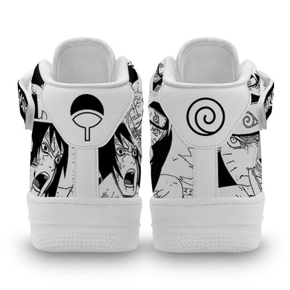 Custom Anime Sneakers Featuring Nrt Uzumaki and Sasuke – Naruto Manga