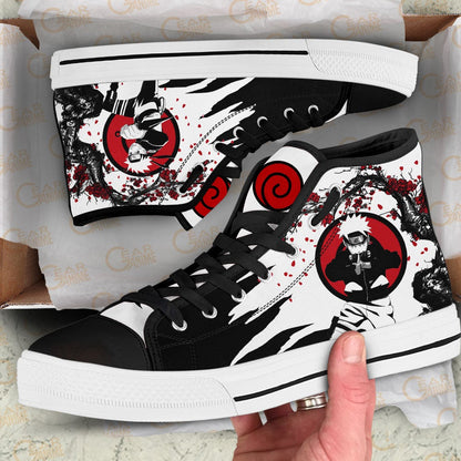 Custom Anime Uzumaki High Top Sneakers – Naruto Japan Style Footwear