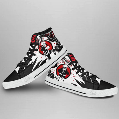 Custom Anime Uzumaki High Top Sneakers – Naruto Japan Style Footwear