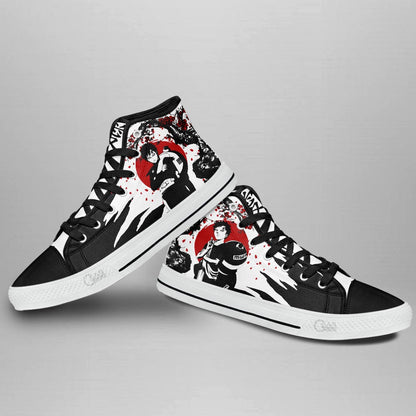 Custom Gaara Anime High Top Sneakers – NRT Japan Style Naruto Shoes