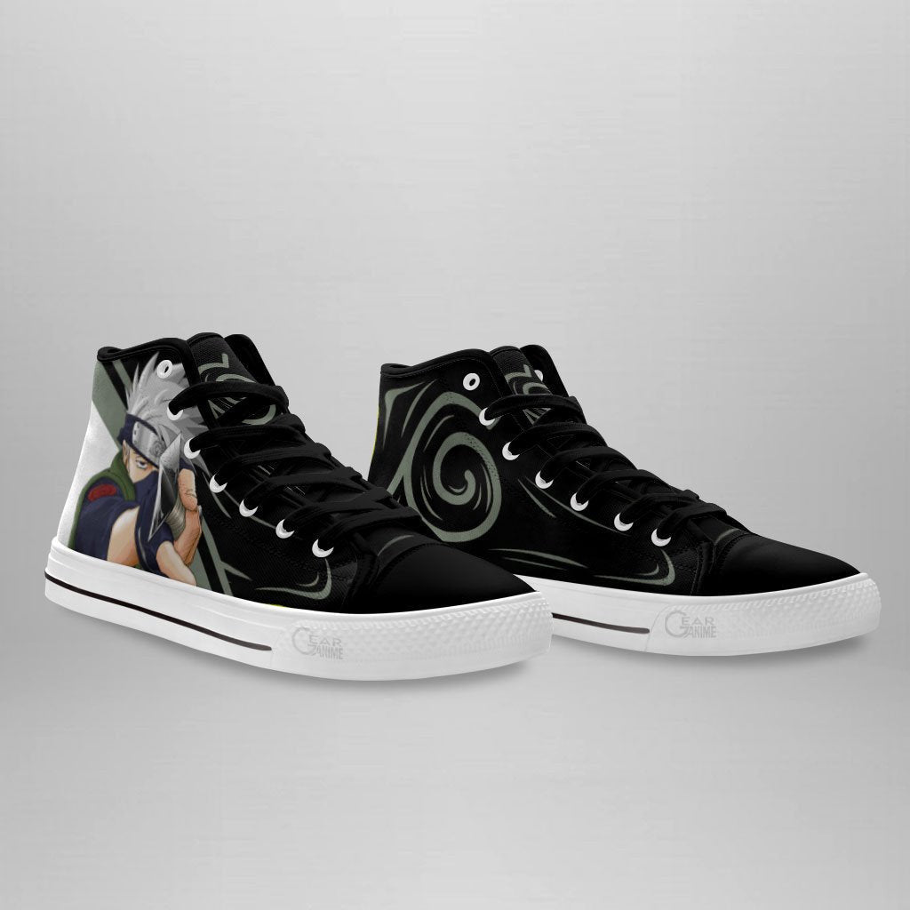 Custom Hatake Kakashi Anime High Top Sneakers – Naruto Shoes for Fans