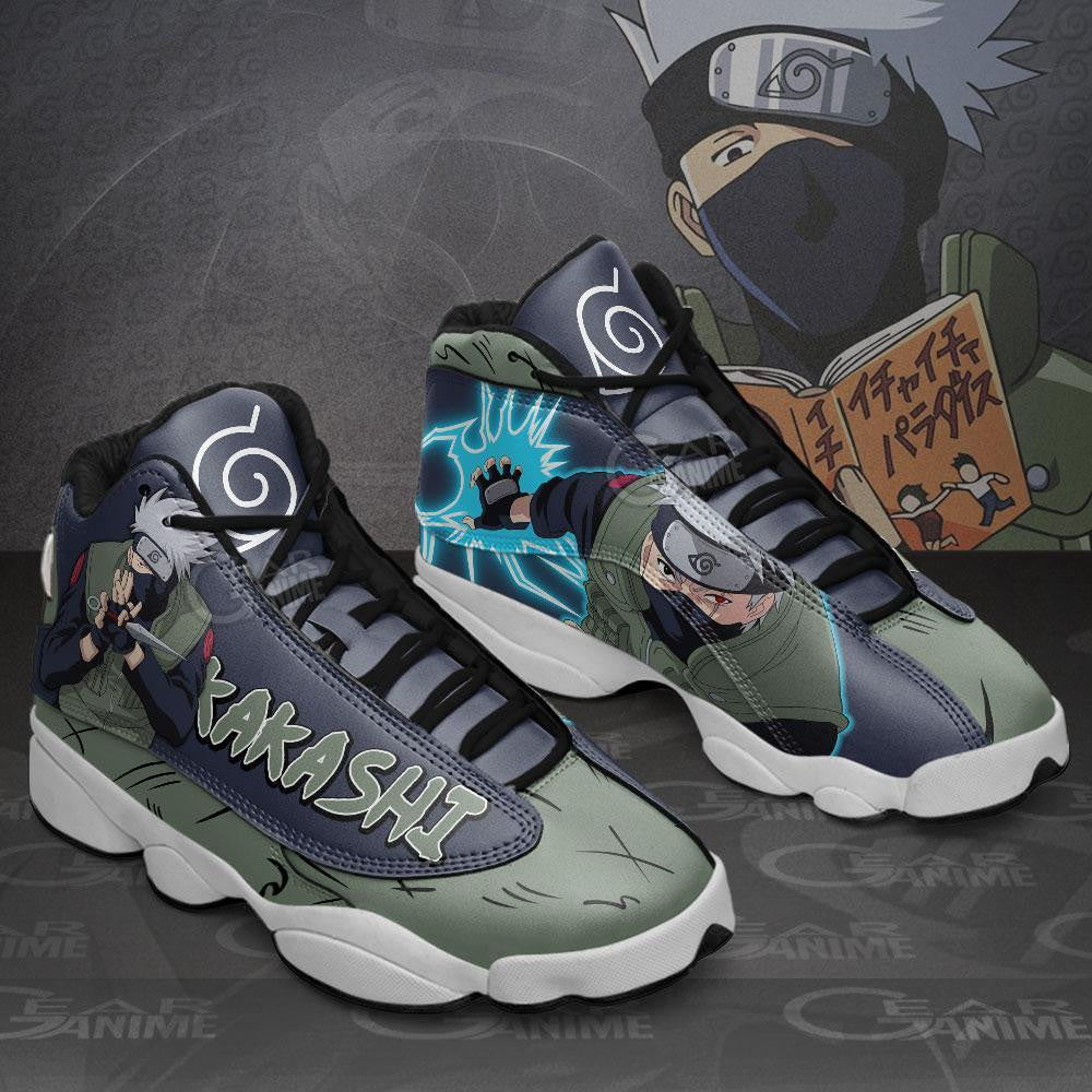 Custom Hatake Kakashi Jounin Anime Sneakers – Naruto Shoes for Fans