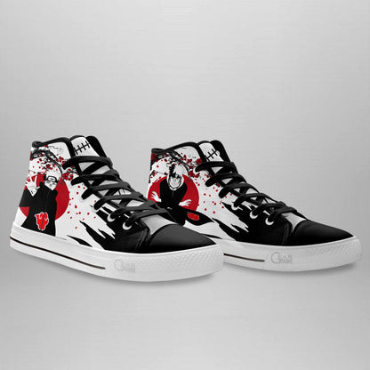 Custom High Top Shoes – Pain NRT Sneakers Japan Style Naruto Design