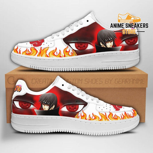 Custom Itachi Eyes Anime Air Force Shoes – Unique Printed Footwear for Anime Fans!