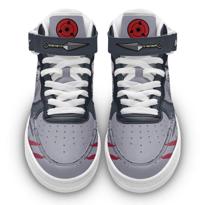 Custom Kakashi Anbu Anime Sneakers – Naruto Air Mid Shoes