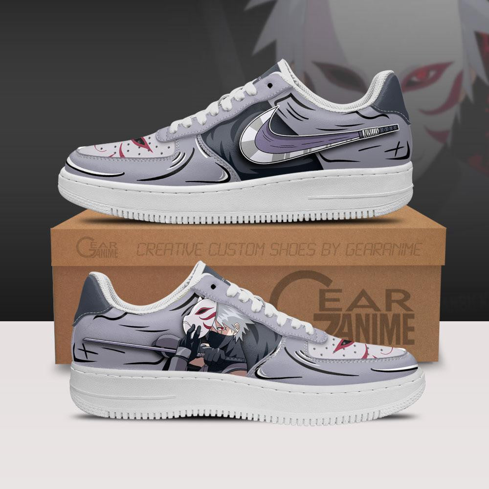 Custom Kakashi Anbu Anime Sneakers – Naruto Air Shoes NRT Design