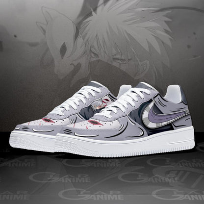 Custom Kakashi Anbu Anime Sneakers – Naruto Air Shoes NRT Design