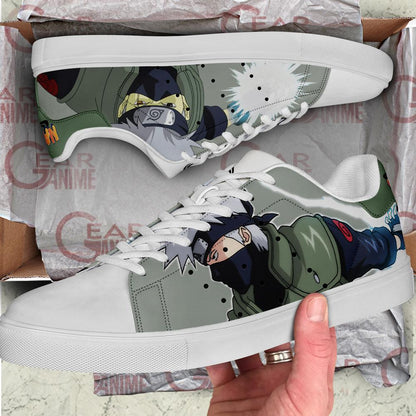 Custom Kakashi Anime Skate Shoes – Naruto Inspired Custom Footwear