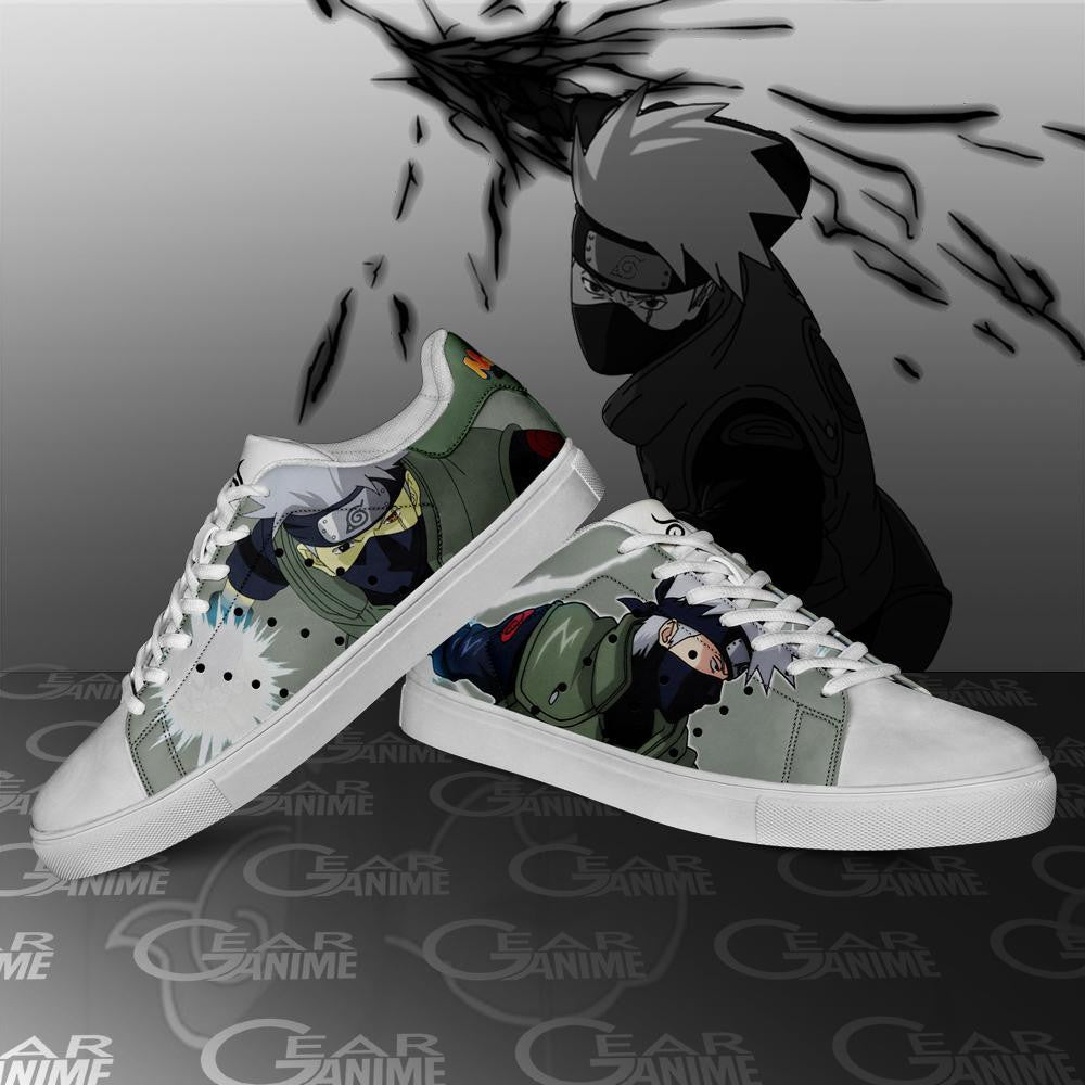 Custom Kakashi Anime Skate Shoes – Naruto Inspired Custom Footwear