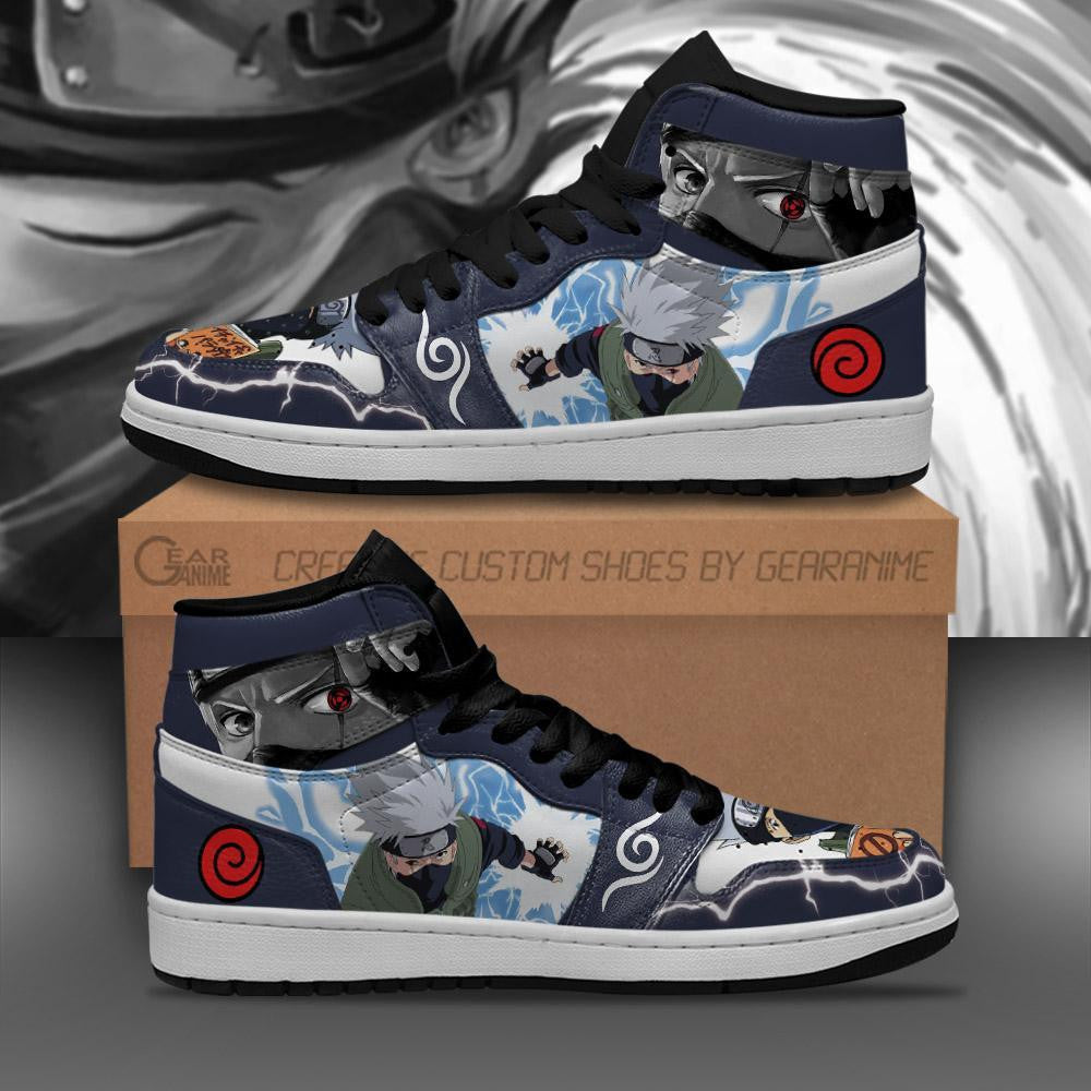 Custom Kakashi Anime Sneakers – Lightning Skill Naruto Shoes for Fans