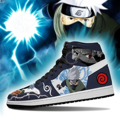 Custom Kakashi Anime Sneakers – Lightning Skill Naruto Shoes for Fans