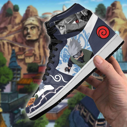 Custom Kakashi Anime Sneakers – Lightning Skill Naruto Shoes for Fans