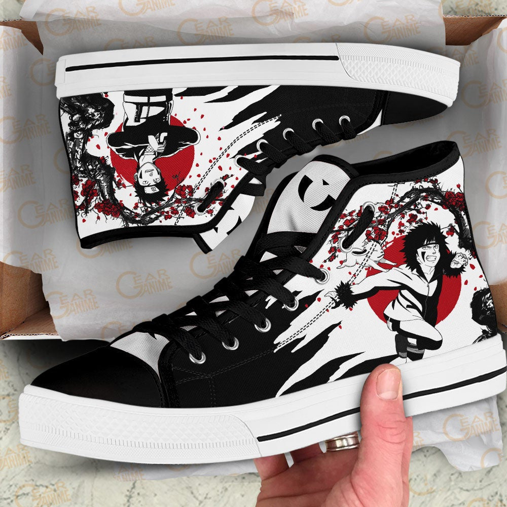 Custom Kiba Inuzuka Anime High Top Sneakers – Naruto Japan Style Footwear