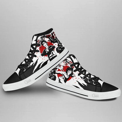 Custom Kiba Inuzuka Anime High Top Sneakers – Naruto Japan Style Footwear