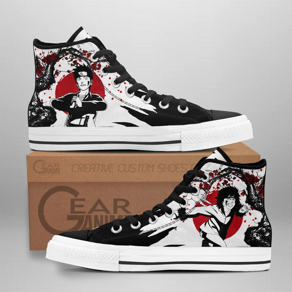 Custom Kiba Inuzuka Anime High Top Sneakers – Naruto Japan Style Footwear