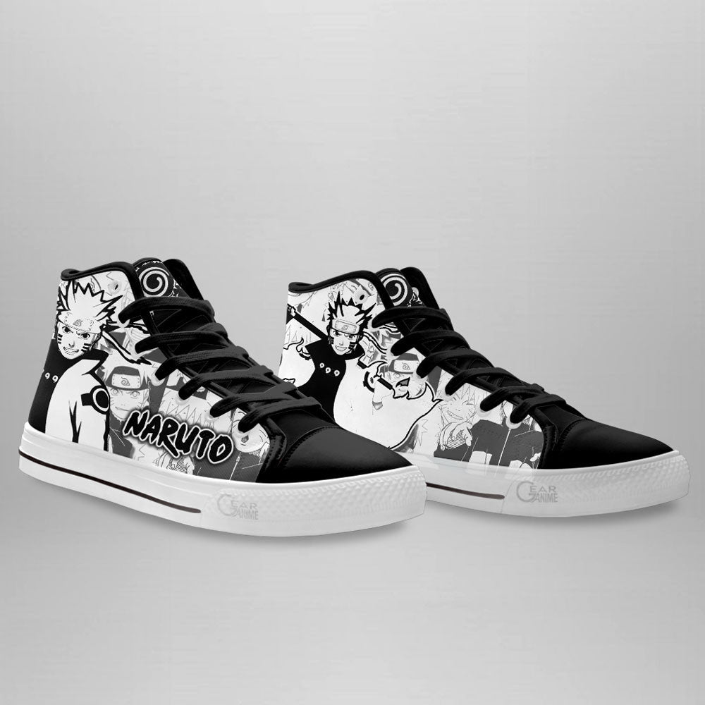 Custom Naruto Anime High Top Shoes – Nrt Uzumaki Bijuu Manga Sneakers