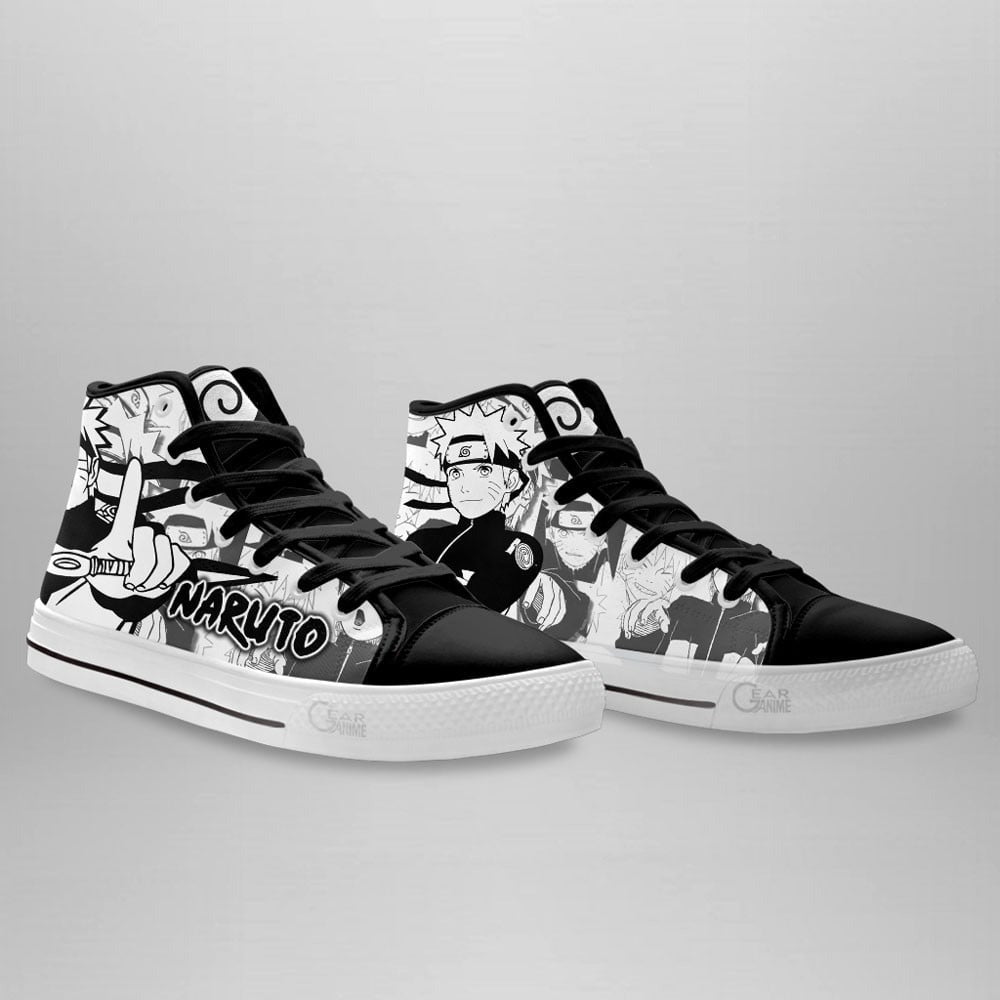 Custom Naruto Anime High Top Shoes – Nrt Uzumaki Manga Sneakers