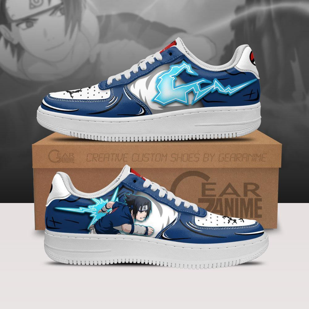 Custom Sasuke Chidori Air Sneakers – Naruto Anime Shoes