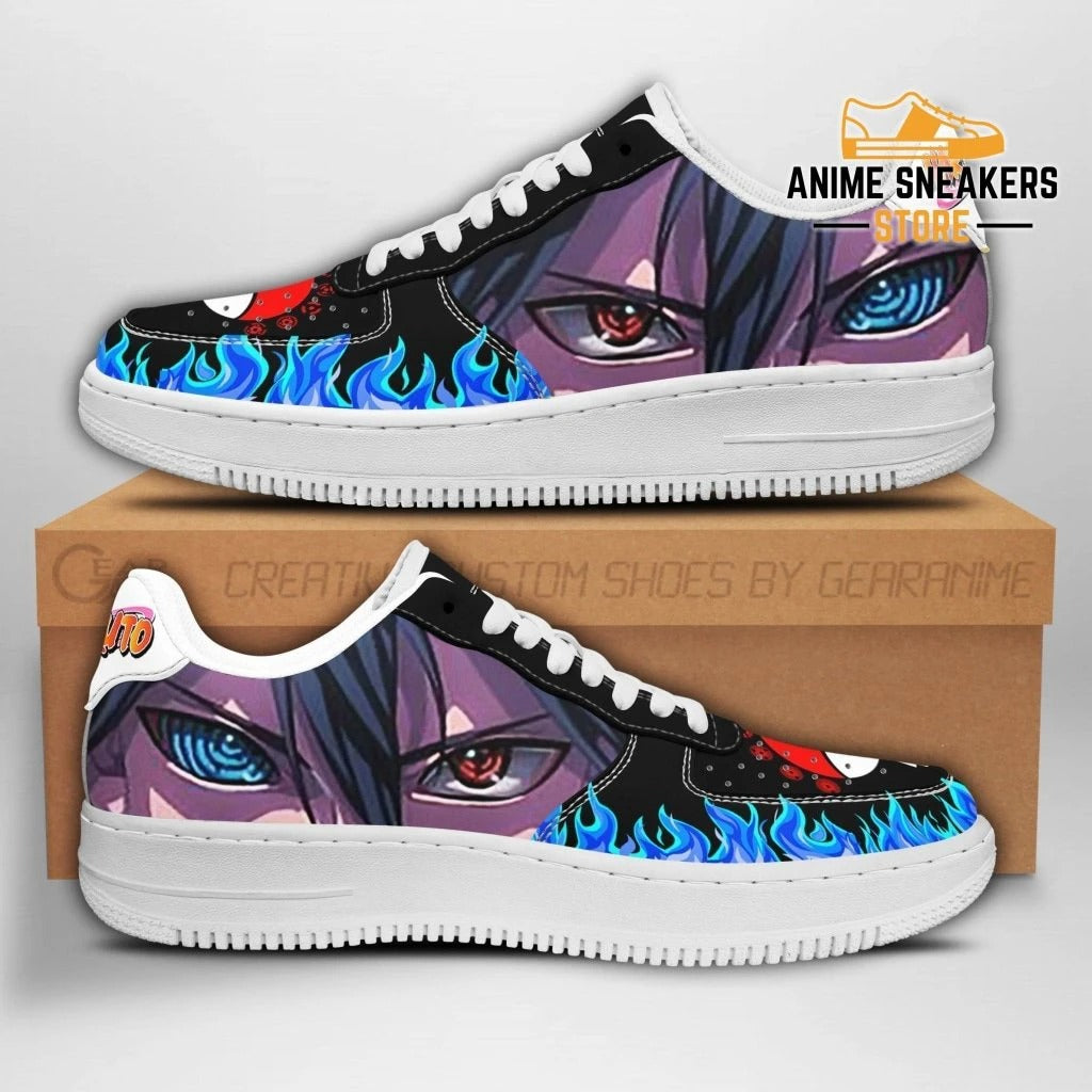 Custom Sasuke Eyes Anime Sneakers – Naruto Shoes for Fans