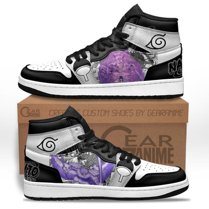 Custom Sasuke Susanoo Anime Sneakers – Naruto Manga Shoes Mix