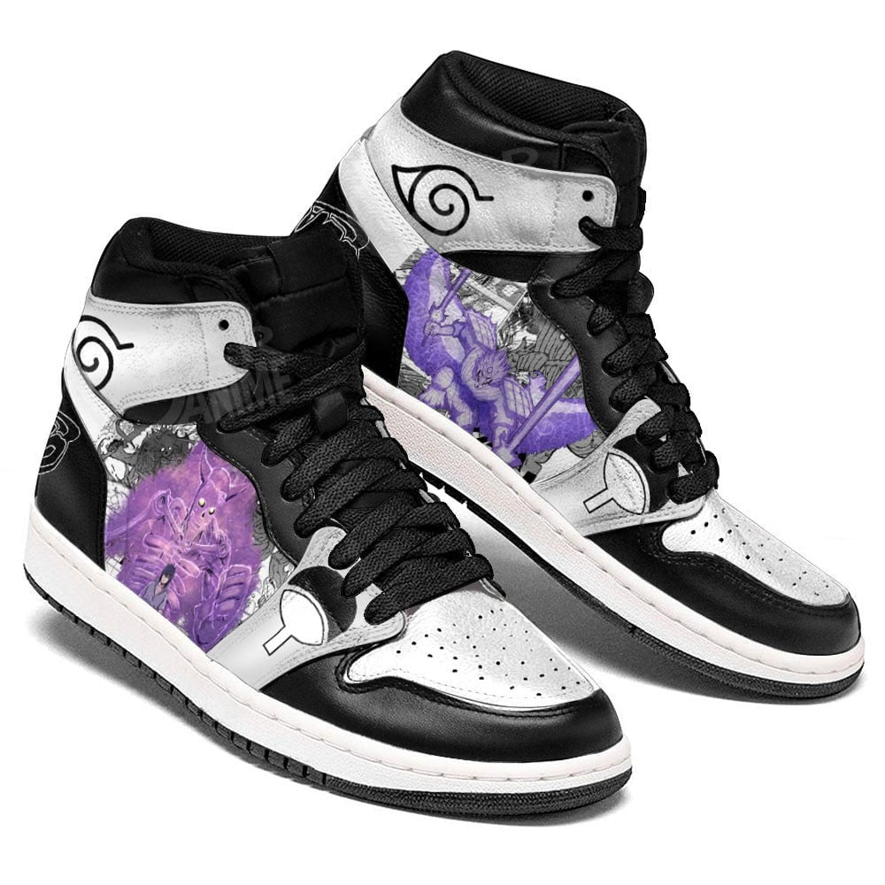 Custom Sasuke Susanoo Anime Sneakers – Naruto Manga Shoes Mix