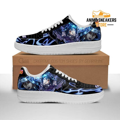 Custom Sasuke Uchiha Anime Leather Sneakers – Naruto Shoes for Fans