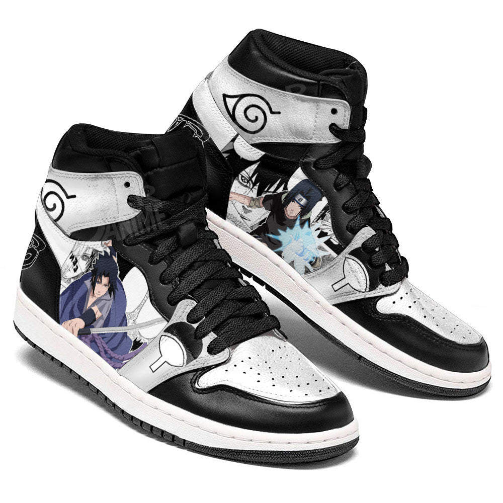 Custom Sasuke Uchiha Anime Sneakers – Naruto Manga Mix Shoes