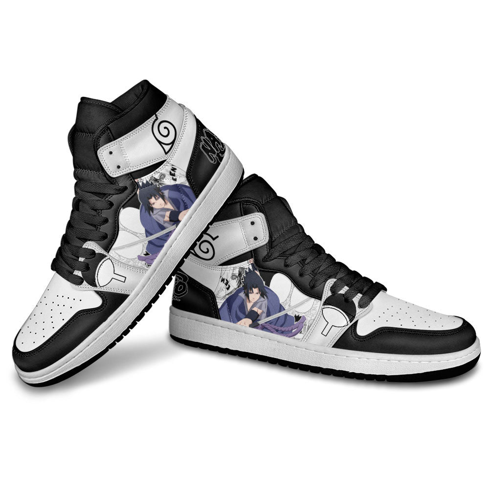 Custom Sasuke Uchiha Anime Sneakers – Naruto Manga Mix Shoes