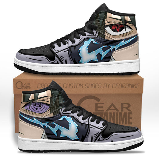 Custom Sasuke Uchiha Anime Sneakers – Naruto Shoes for Fans