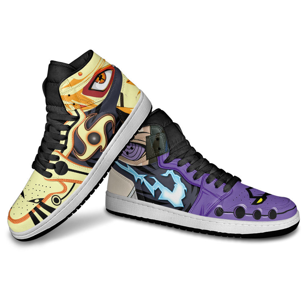 Custom Sasuke and Naruto Anime Sneakers with Unique Eye and Skill Designs – Naruto Shoes