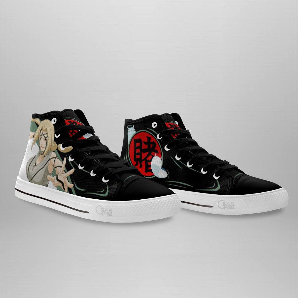 Custom Tsunade Hokage Anime High Top Sneakers – Naruto Custom Printed Shoes