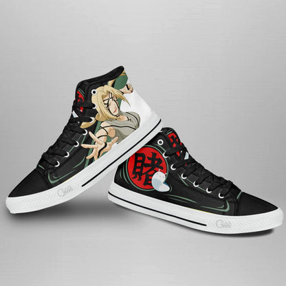 Custom Tsunade Hokage Anime High Top Sneakers – Naruto Custom Printed Shoes