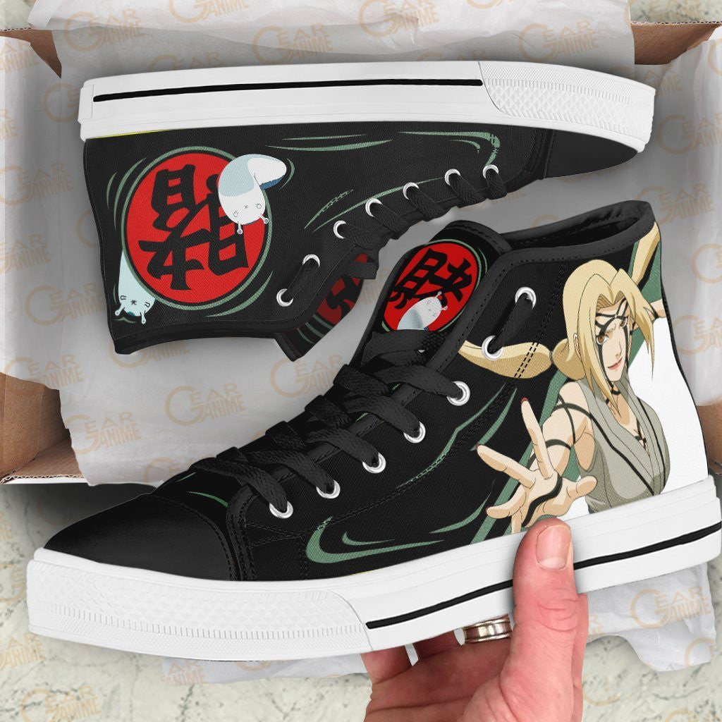 Custom Tsunade Hokage Anime High Top Sneakers – Naruto Custom Printed Shoes