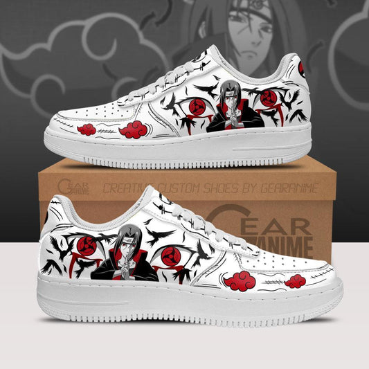 Custom Uchiha Itachi Sharingan Eyes Anime Air Sneakers – Naruto NRT Shoes