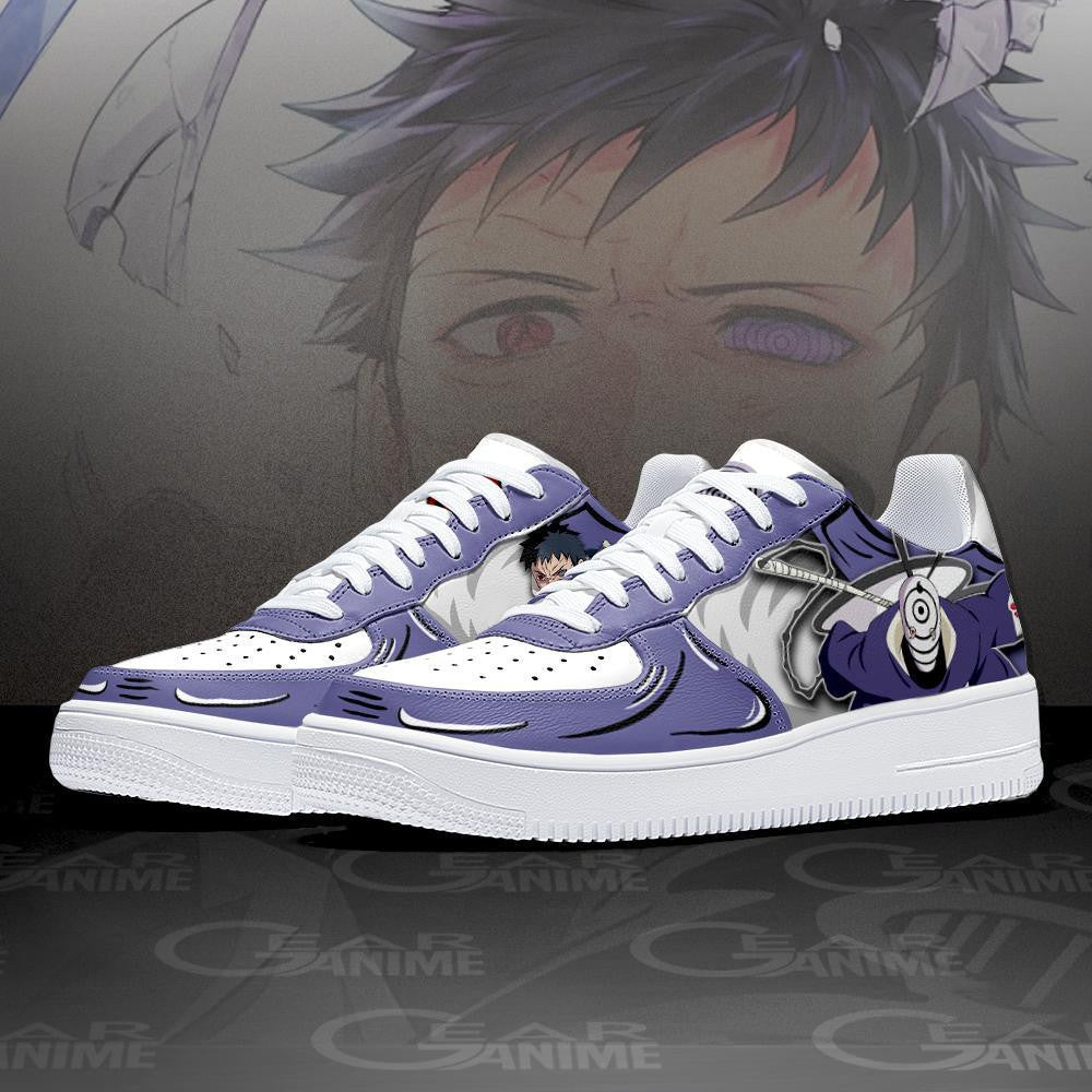 Custom Uchiha Obito Anime Air Sneakers – Naruto Shoes for Men and Women.