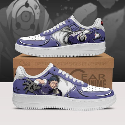 Custom Uchiha Obito Anime Air Sneakers – Naruto Shoes for Men and Women.