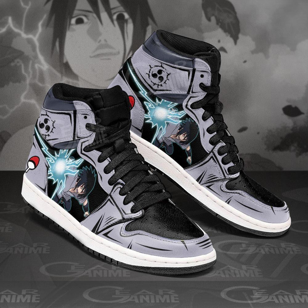 Custom Uchiha Sasuke Anime Sneakers – Naruto Skill Shoes