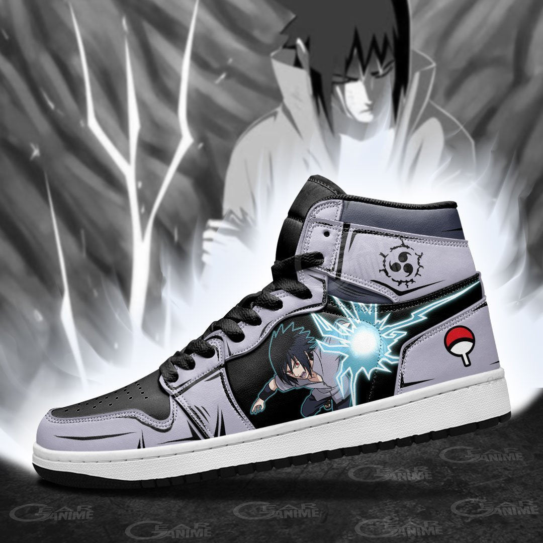 Custom Uchiha Sasuke Anime Sneakers – Naruto Skill Shoes