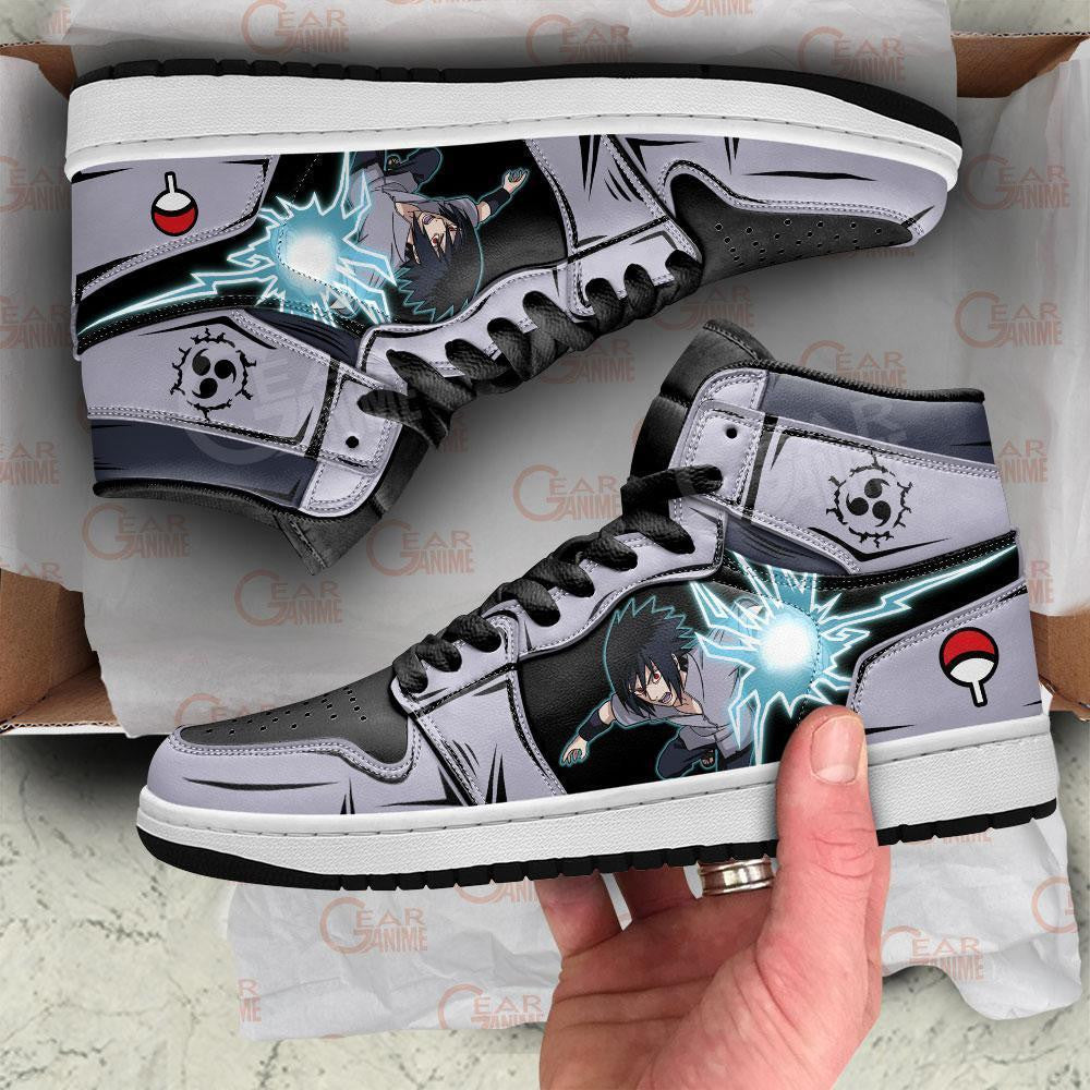 Custom Uchiha Sasuke Anime Sneakers – Naruto Skill Shoes